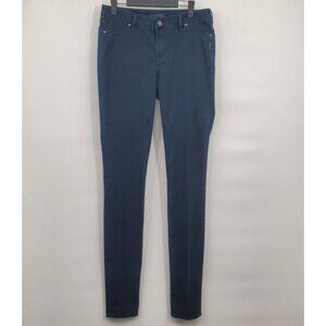 Silver Jeans Ashlee Super Skinny Denim Pants Women Size 31 Dark Blue Wash